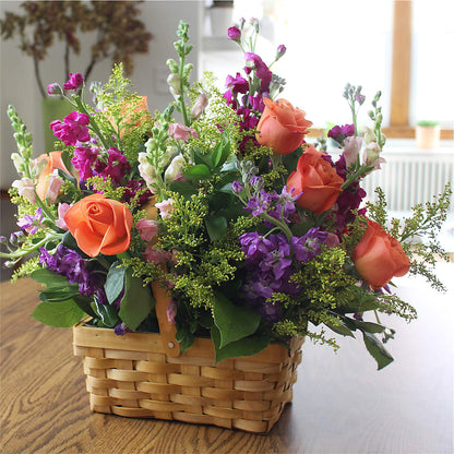 Garden of Life Basket –  Blossoms In Studio Of Flowers, Forest MS