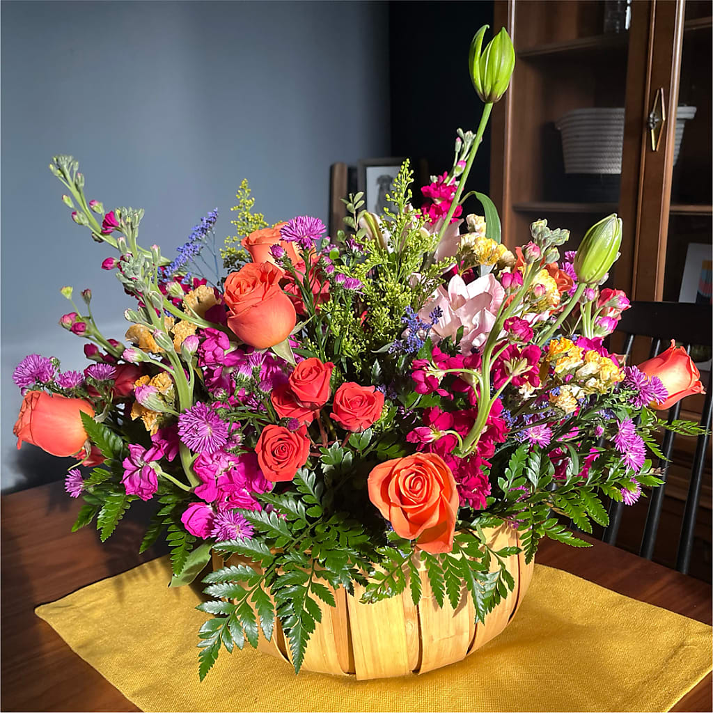 Garden of Life Basket –  Blossoms In Studio Of Flowers, Forest MS