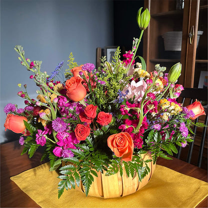 Garden of Life Basket –  Blossoms In Studio Of Flowers, Forest MS