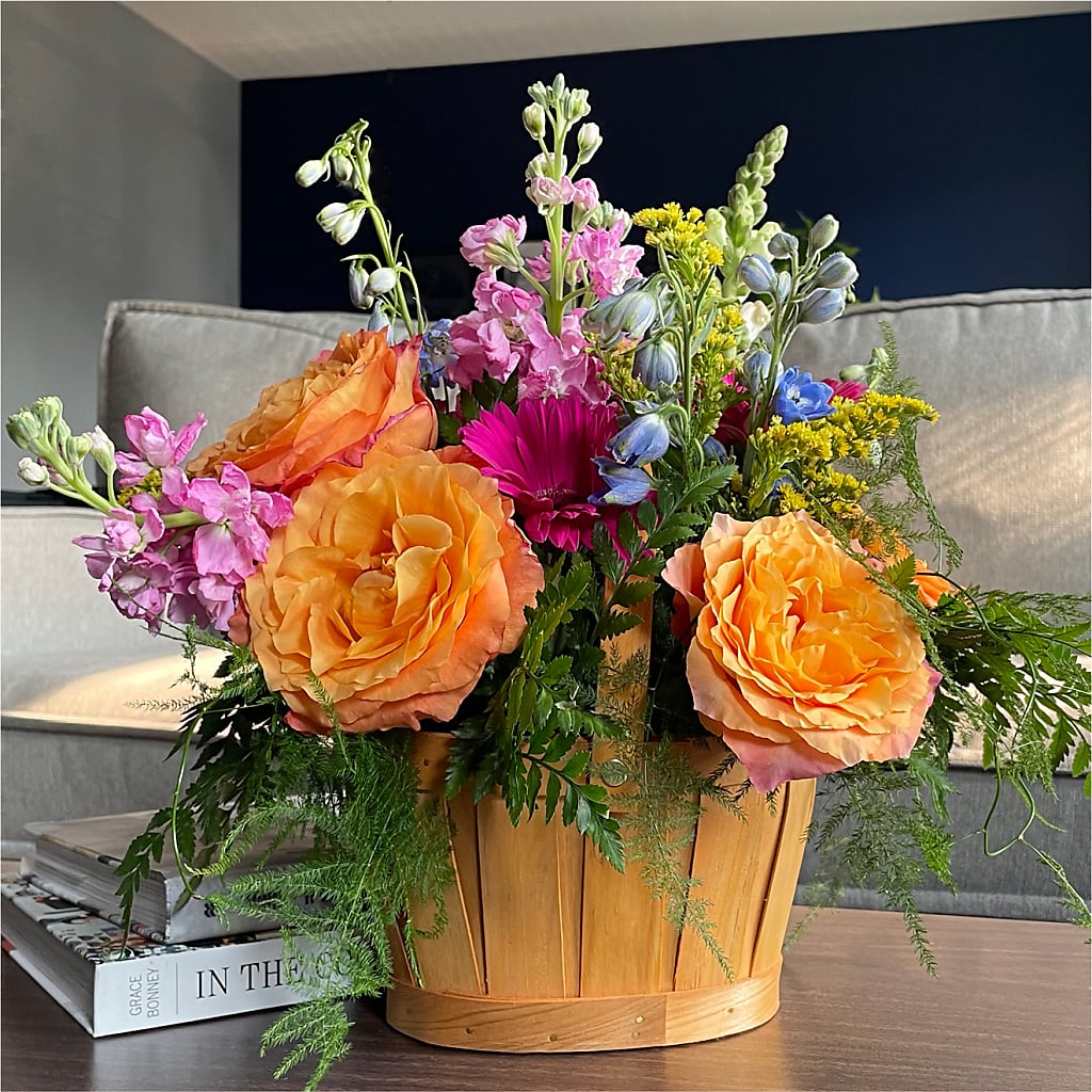 Garden of Life Basket –  Blossoms In Studio Of Flowers, Forest MS