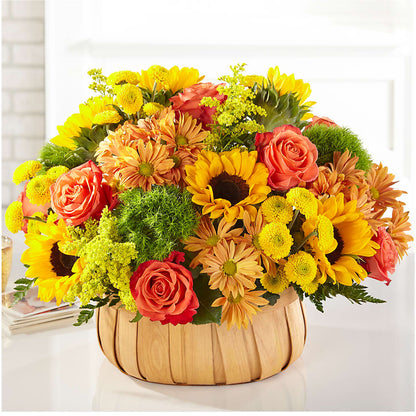 Harvest Sunflower Basket –  Blossoms In Studio Of Flowers, Forest MS