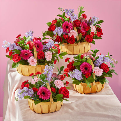 Pink Picnic Basket –  Blossoms In Studio Of Flowers, Forest MS