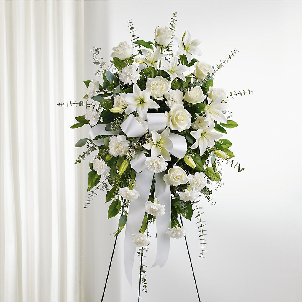 With Care Standing Spray –  Blossoms In Studio Of Flowers, Forest MS