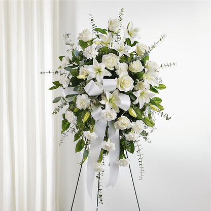 With Care Standing Spray –  Blossoms In Studio Of Flowers, Forest MS