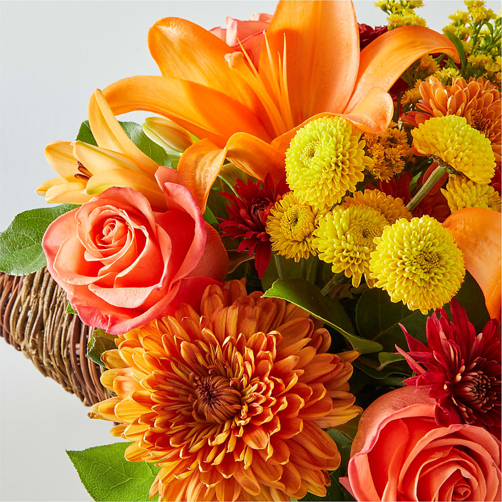 Bouquet of Blessings Cornucopia –  Blossoms In Studio Of Flowers, Forest MS