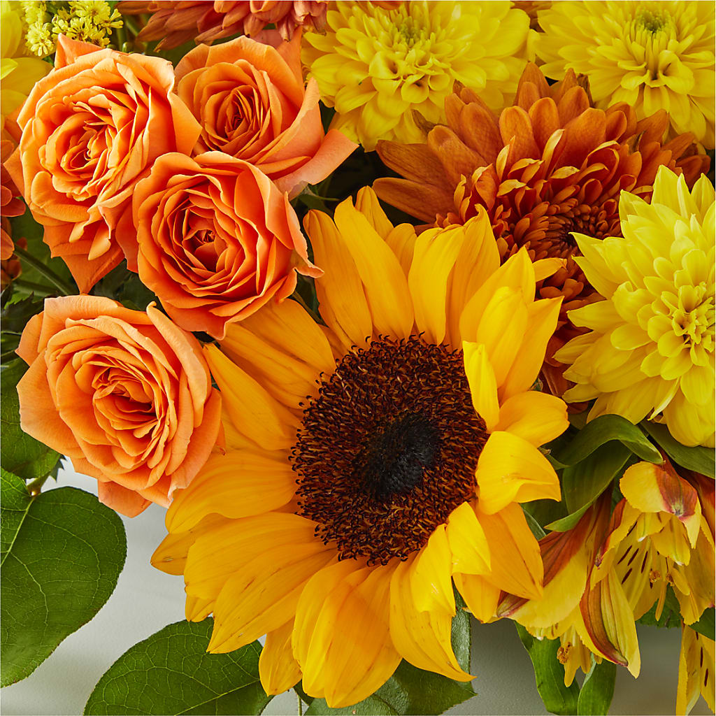Autumn Harmony Centerpiece –  Blossoms In Studio Of Flowers, Forest MS