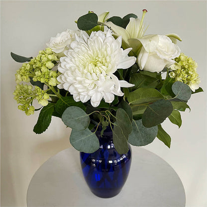 Snowy Dreams Bouquet –  Blossoms In Studio Of Flowers, Forest MS