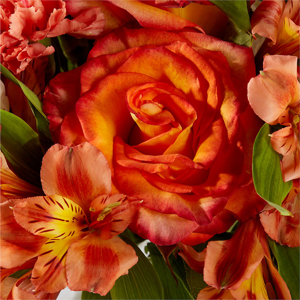 Apricot Glow Bouquet –  Blossoms In Studio Of Flowers, Forest MS