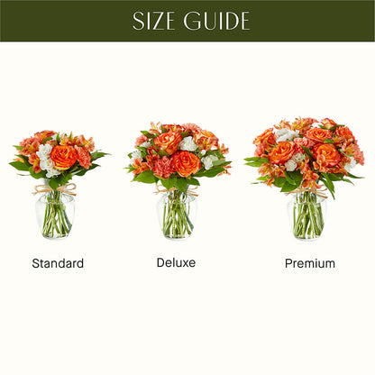 Apricot Glow Bouquet –  Blossoms In Studio Of Flowers, Forest MS