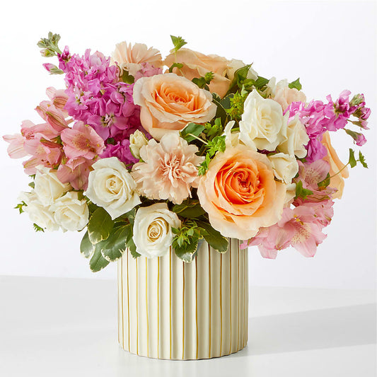 Paradise Bouquet with Ivory Vase –  Blossoms In Studio Of Flowers, Forest MS