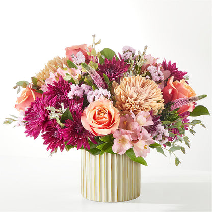 Berry Cobbler Bouquet with Ivory Vase –  Blossoms In Studio Of Flowers, Forest MS