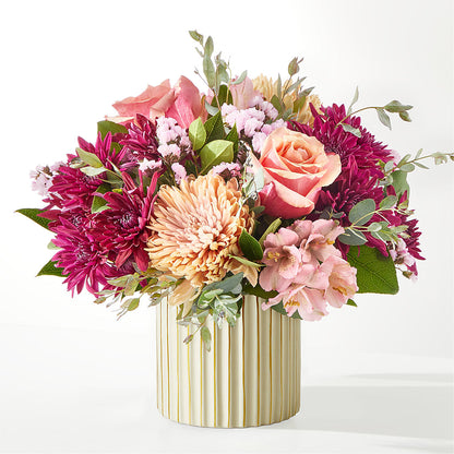 Berry Cobbler Bouquet with Ivory Vase –  Blossoms In Studio Of Flowers, Forest MS