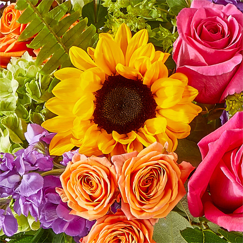 Vibrant Greetings Bouquet –  Blossoms In Studio Of Flowers, Forest MS