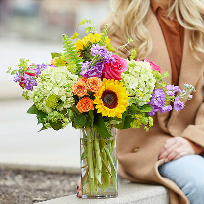 Vibrant Greetings Bouquet –  Blossoms In Studio Of Flowers, Forest MS