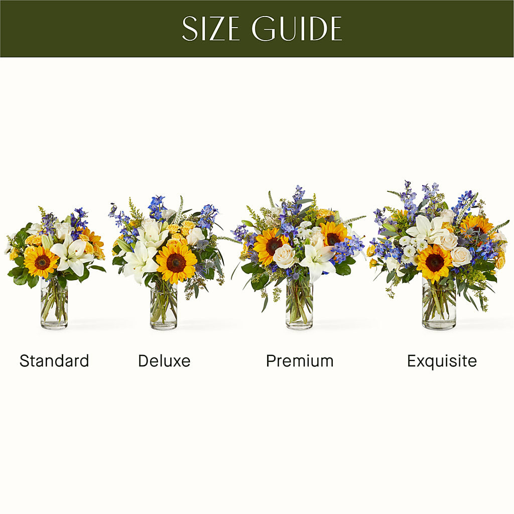 Wonderfully Sunny Bouquet –  Blossoms In Studio Of Flowers, Forest MS