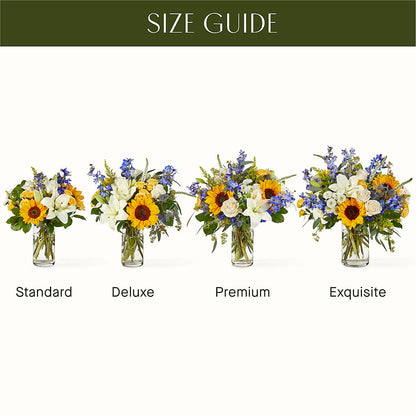 Wonderfully Sunny Bouquet –  Blossoms In Studio Of Flowers, Forest MS