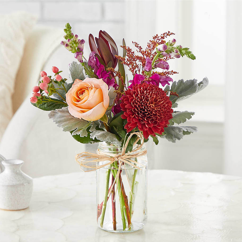 Moody Hues Bouquet –  Blossoms In Studio Of Flowers, Forest MS
