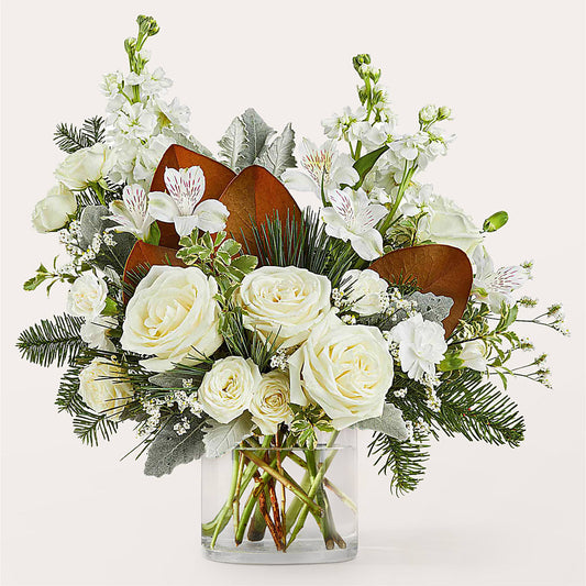 Fresh Snowfall Bouquet –  Blossoms In Studio Of Flowers, Forest MS