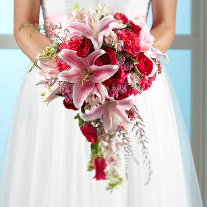 Lily & Rose Bouquet –  Blossoms In Studio Of Flowers, Forest MS
